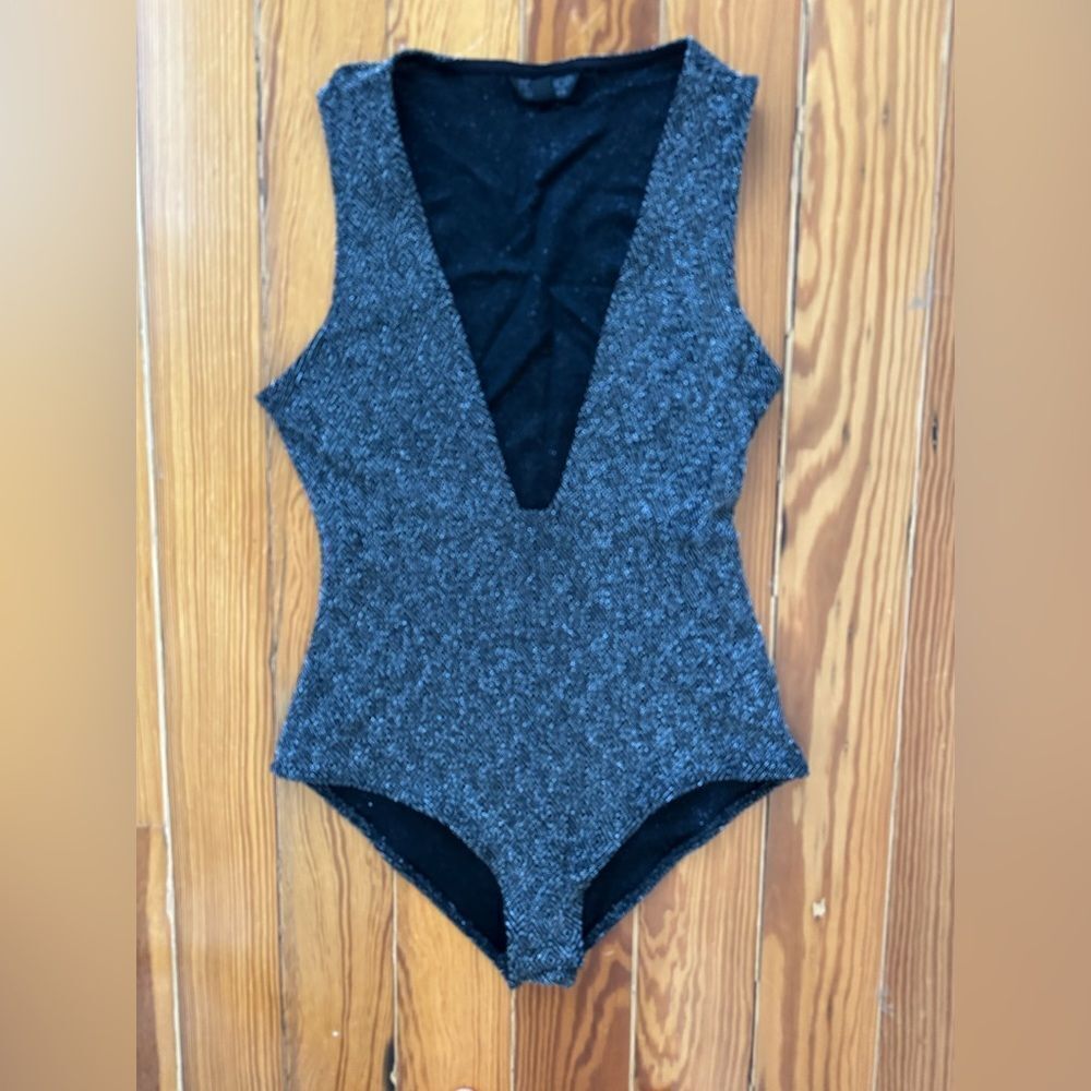 Topshop Shimmery Bodysuit